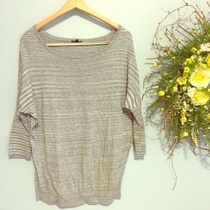 Express Grey/Black Sweater - Medium