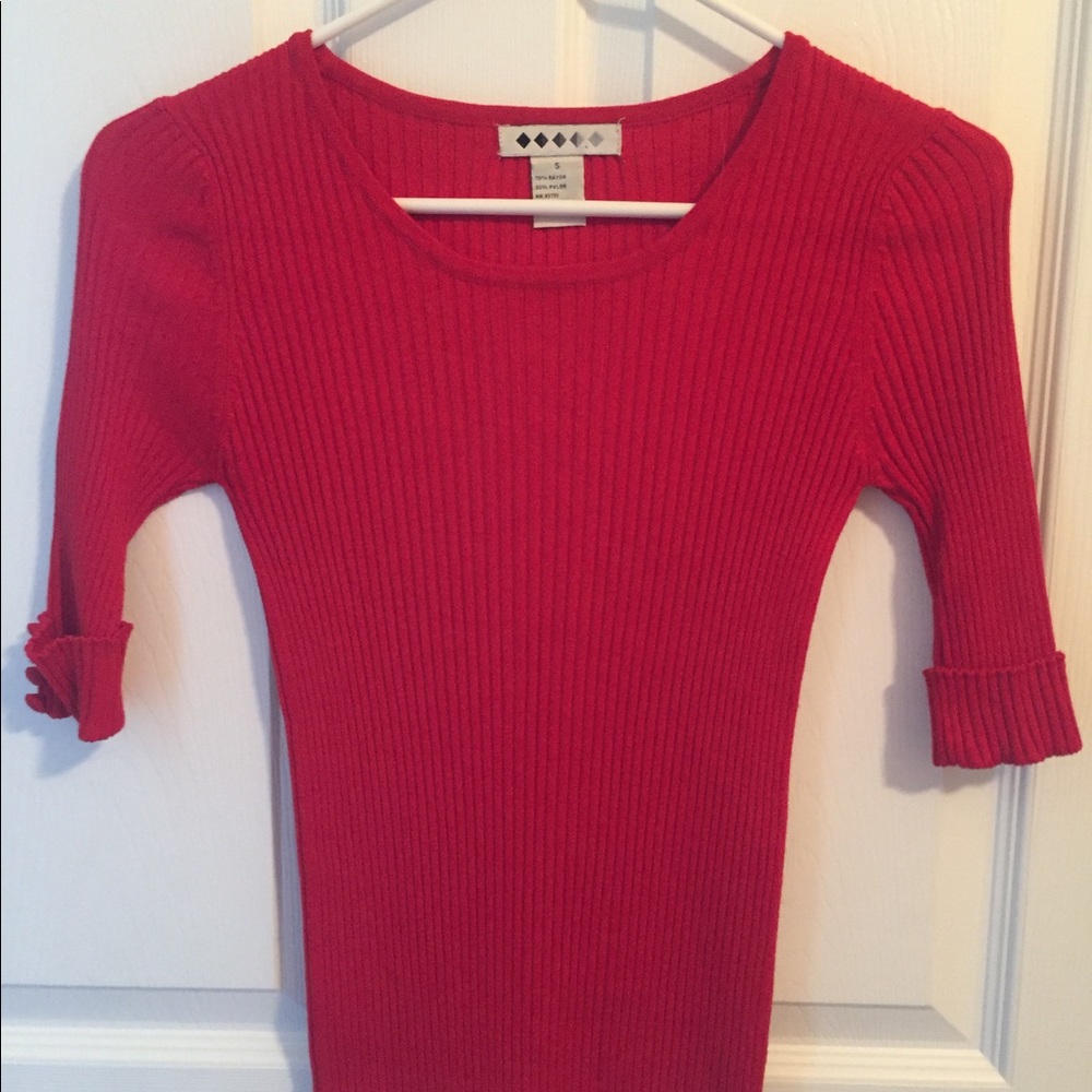 Red sweater