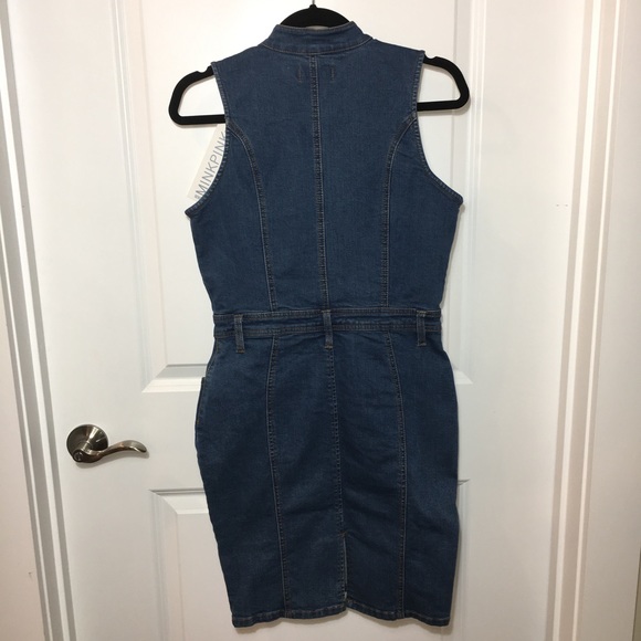 🔥HP🔥NWT MinkPink Lone Ranger Zip Denim Dress - Picture 8 of 8