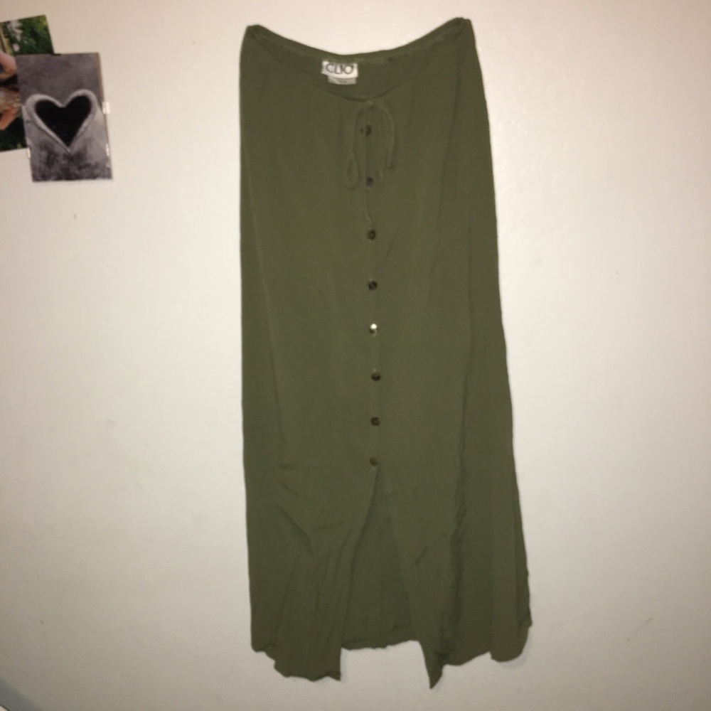 Vintage Button Down Maxi Skirt