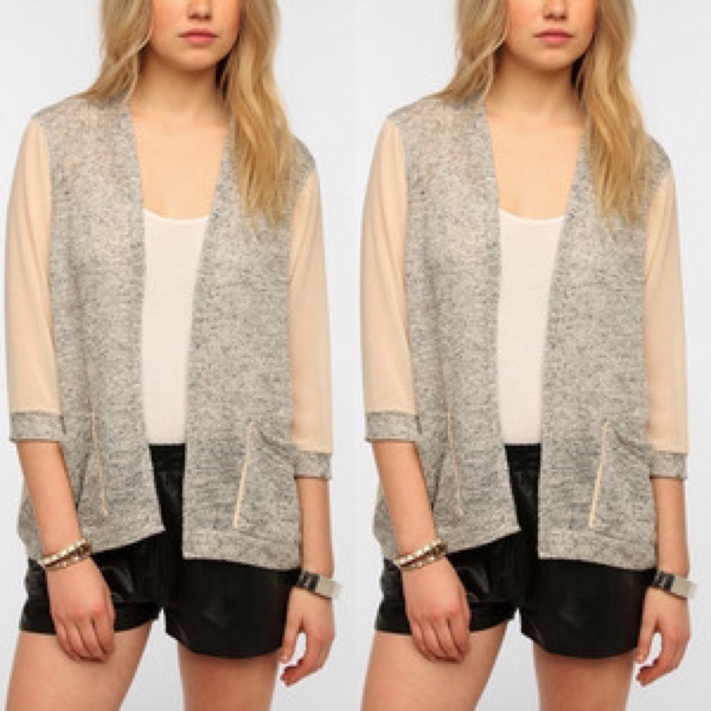 Silence + Noise Chiffon Cardigan