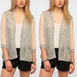 Silence + Noise Chiffon Cardigan