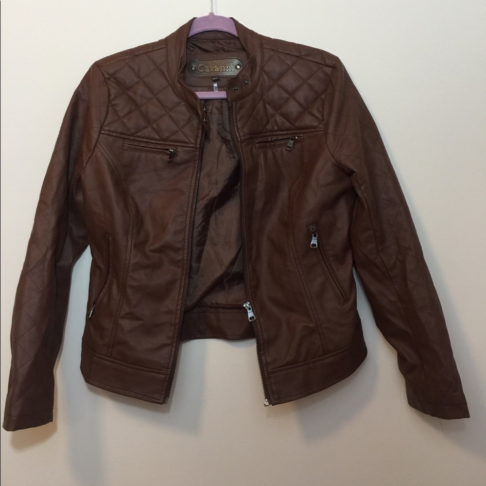 Faux brown jacket