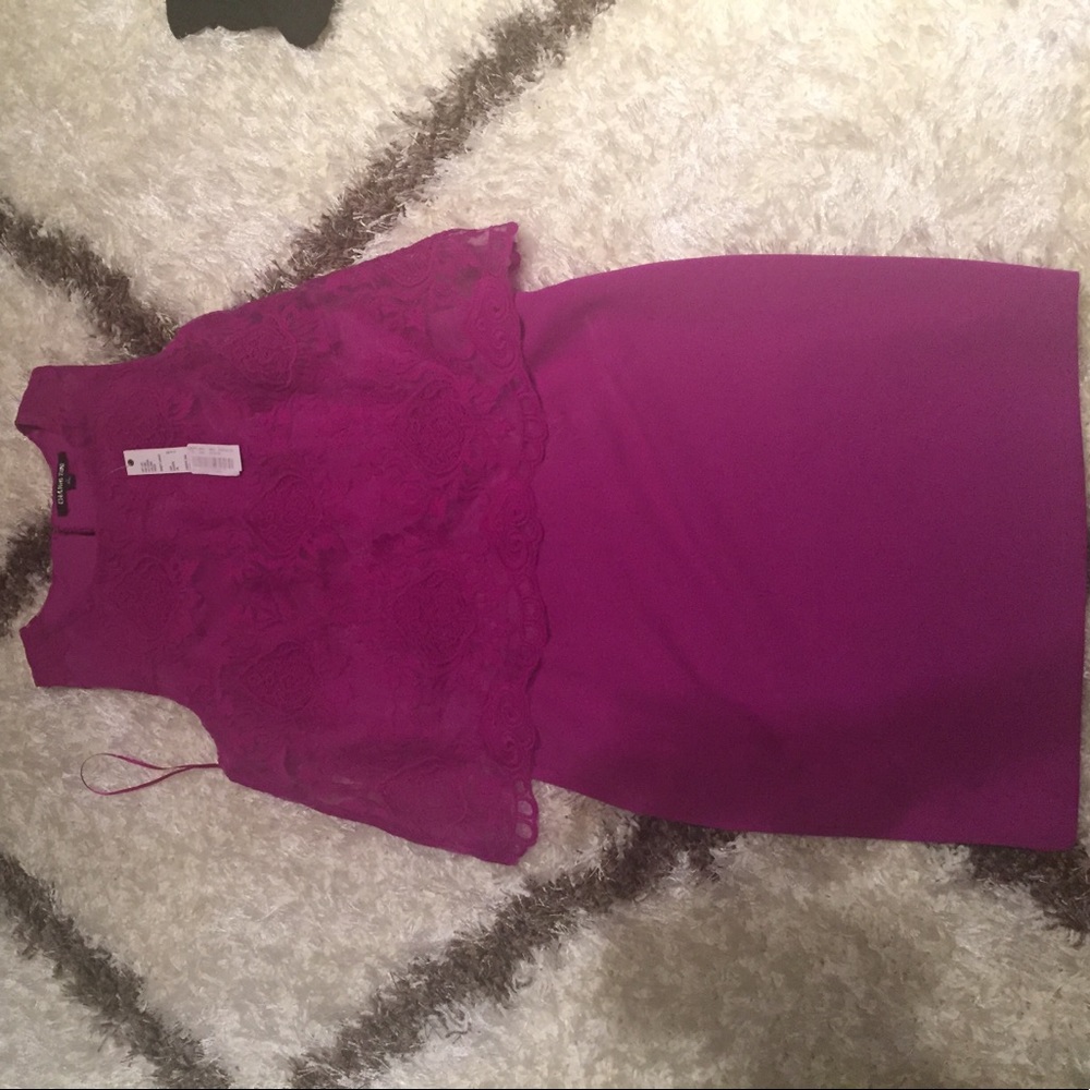 Gianni Bini magenta dress size small
