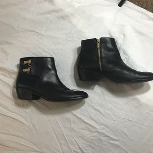 Sam Edelman Black Leather Ankle Boots