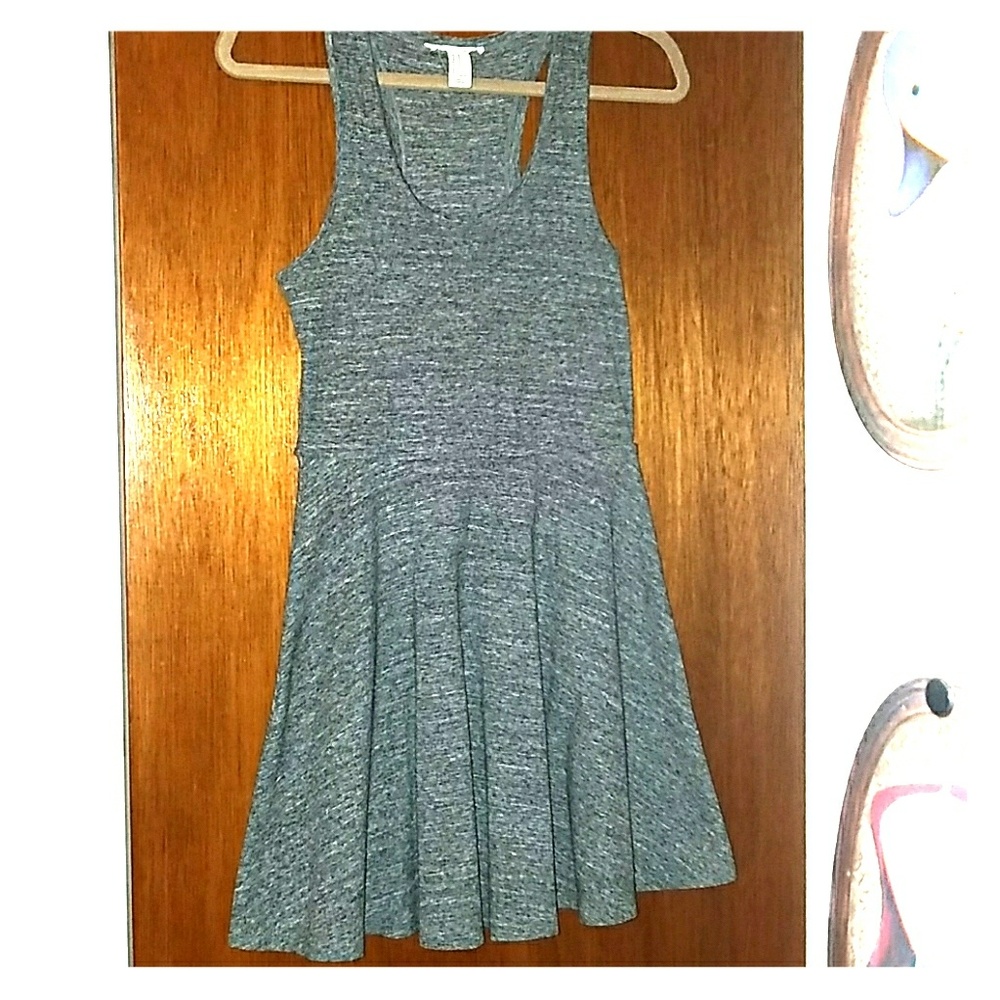 Grey heather skater dress