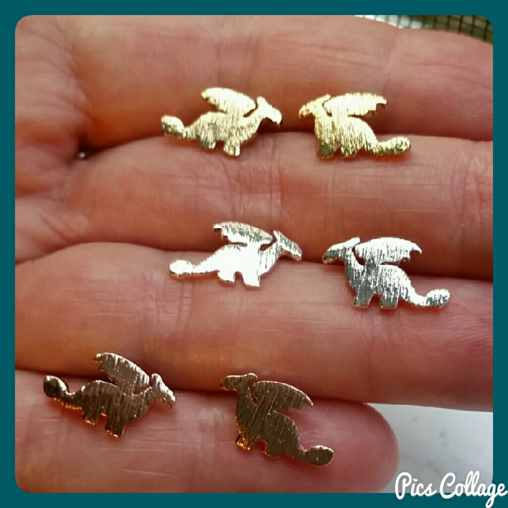 Dainty Dragon Earrings