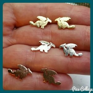 Dainty Dragon Earrings