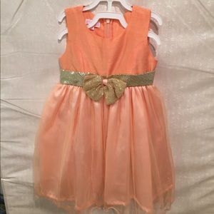 Peach kids dress