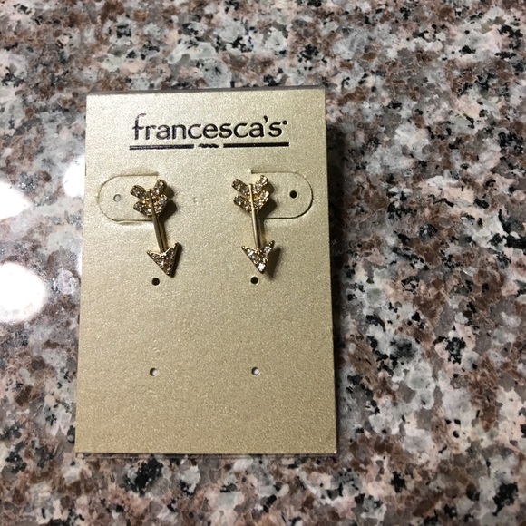 Francesca's Collections Jewelry - Gold arrow earrings