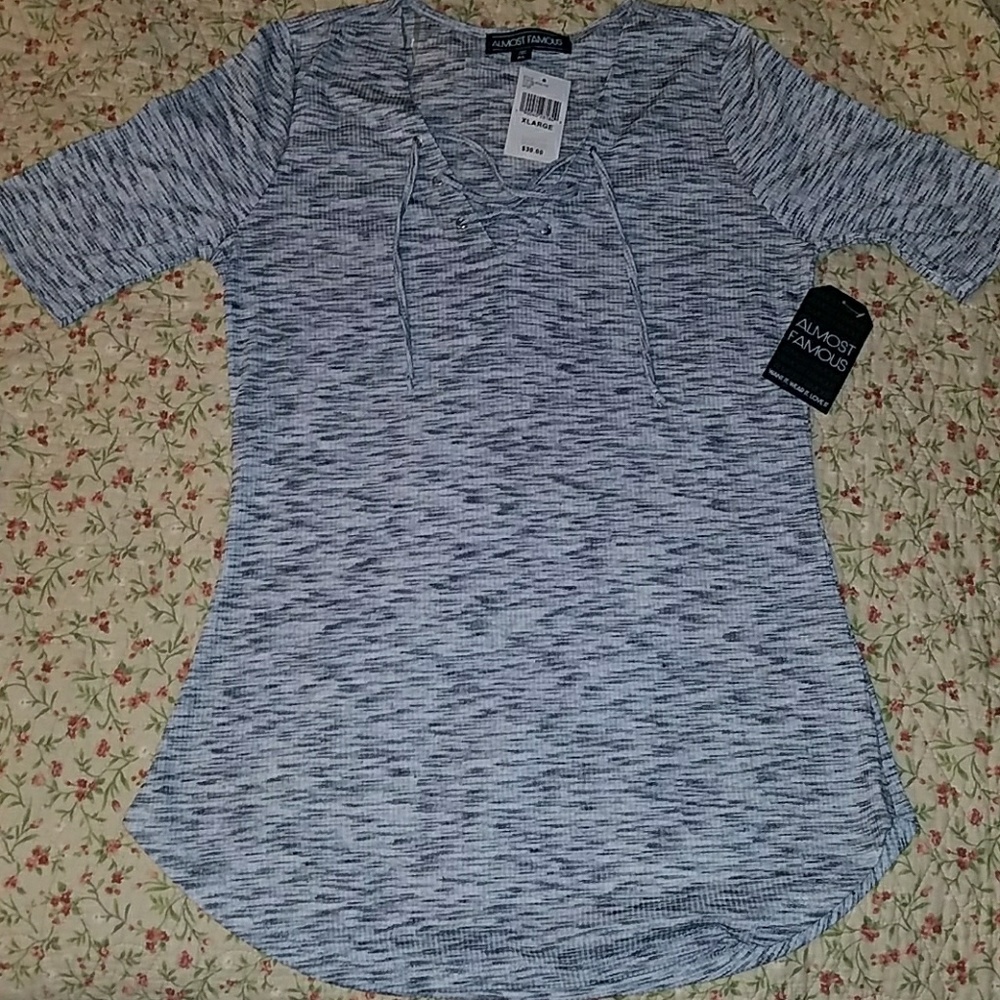 Woman's lace-up top