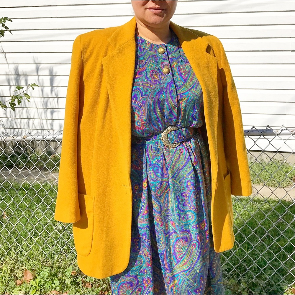 Vintage Gold Cashmere Coat from The Limited