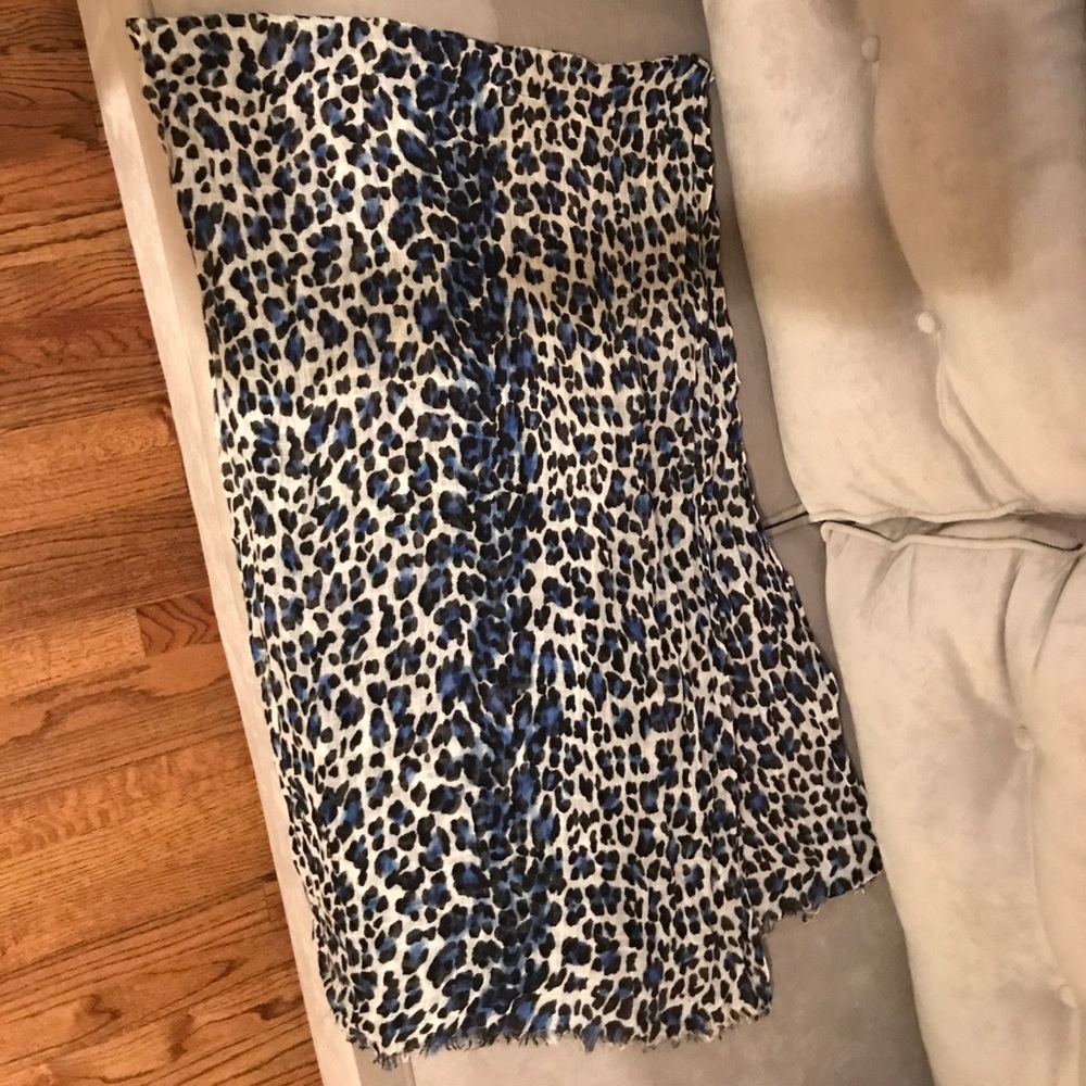 68” animal print scarf