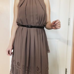 Von Maur size 2 tan dress