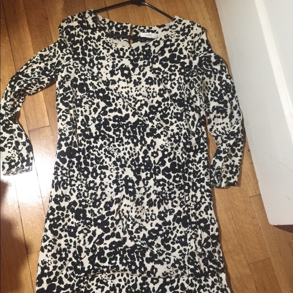 J. Crew black and white print dress