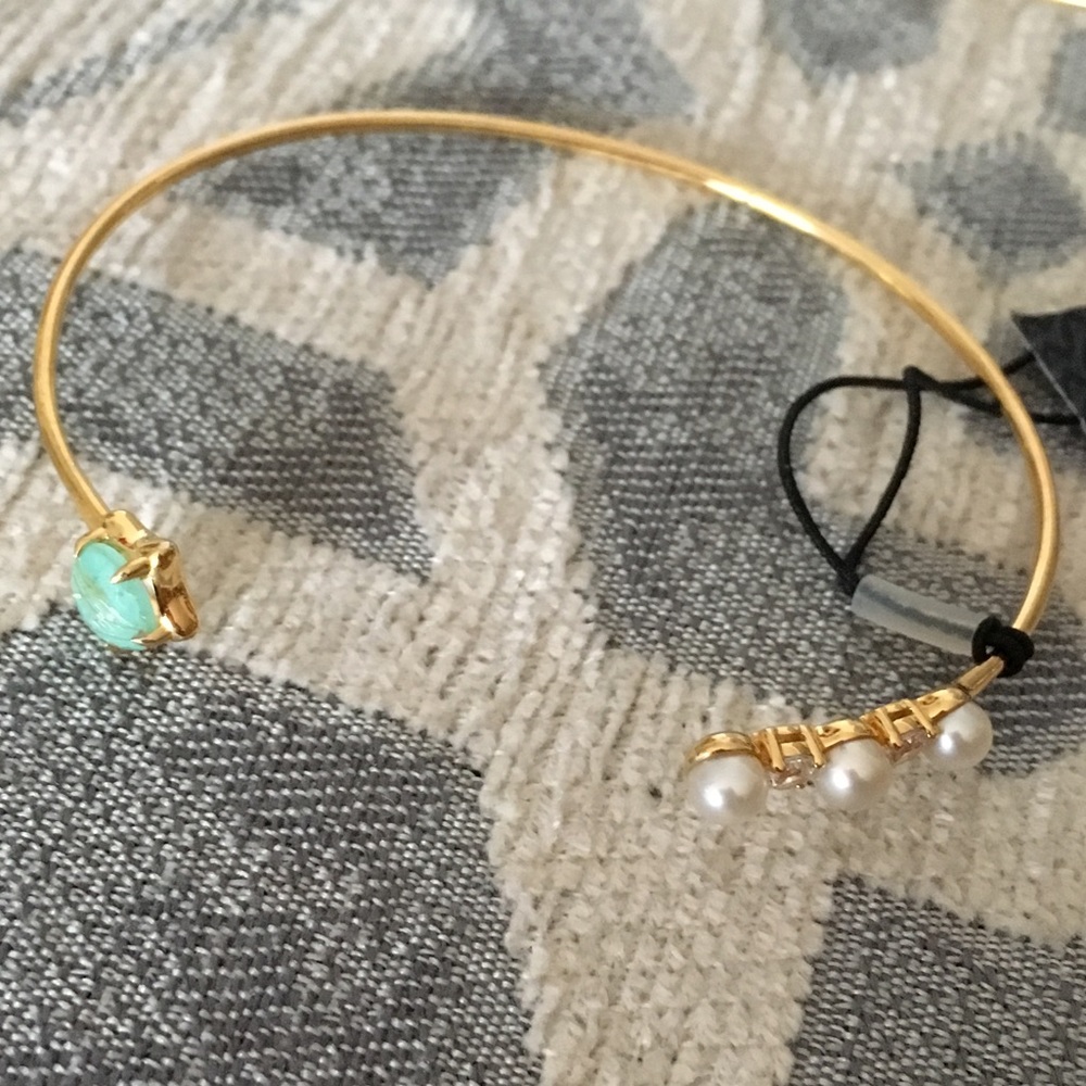 Nadri Amazonite Thin Cuff Bracelet