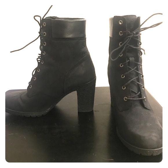 Timberland Shoes - Timberland black high heeled booties