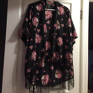 Skull/Flower Kimono 💀🌺