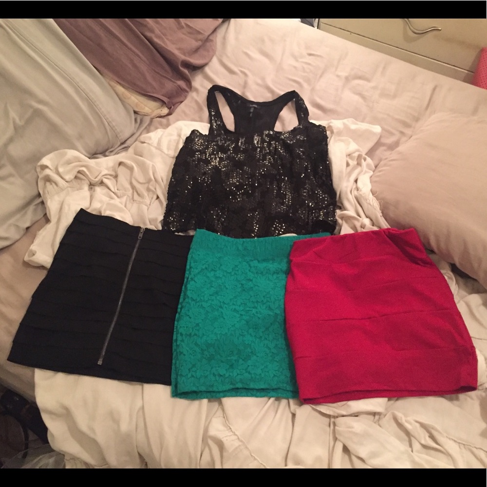 Nollie mini skirt and top party bundle!