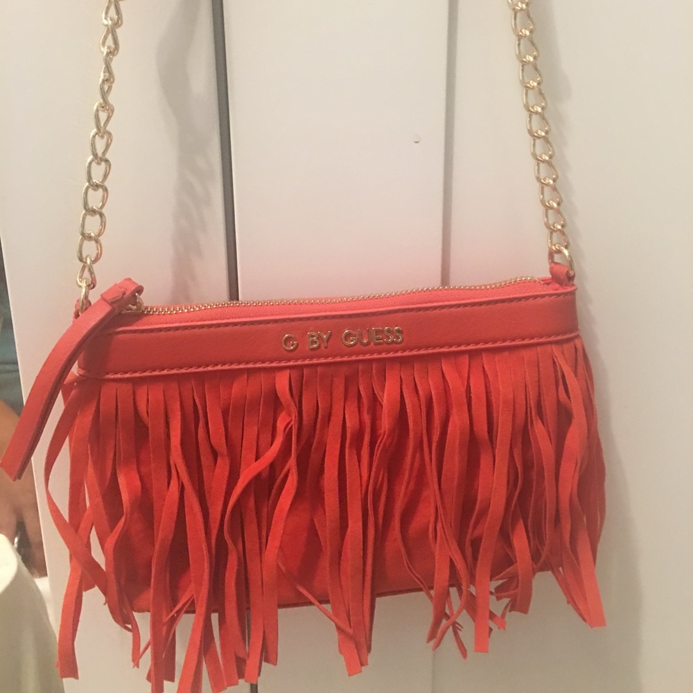 Suede guess crossbody
