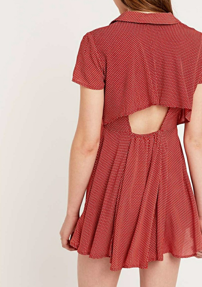 BLUE COLOR open back dress from Urban Outfitters