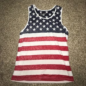 American flag tank top