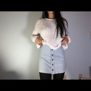 American Apparel button up skirt