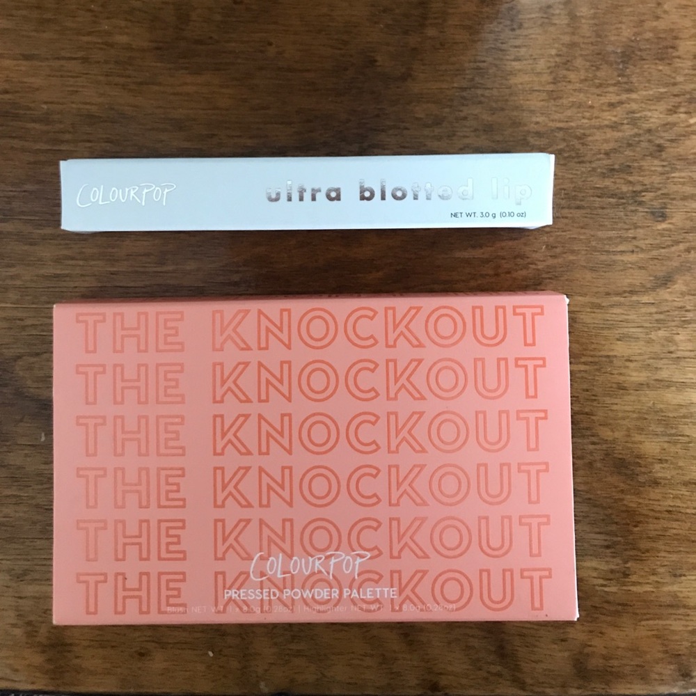 Colourpop highlighter/blush + lipstain