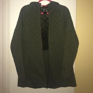 Green north face coat