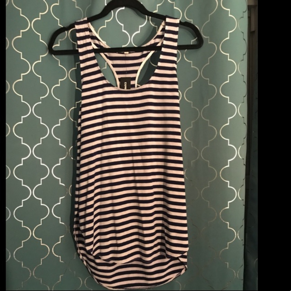 Express One-Eleven Striped Tank