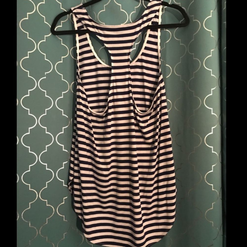 Express One-Eleven Striped Tank - Picture 2 of 2