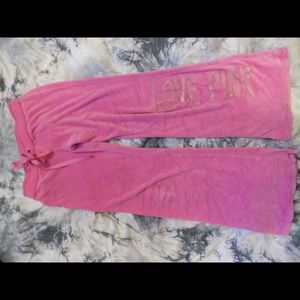 Victoria Secret PINK velvet sweatpants