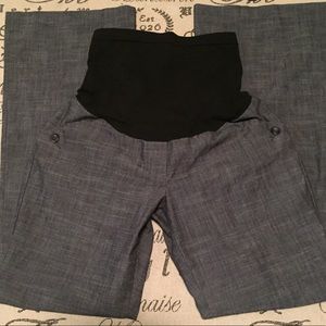 Motherhood Maternity Pants - Maternity wide leg chambray pants size small Motherhood Maternity Pants - Maternity wide leg chambray pants size small