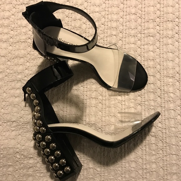 NEW Jeffrey Campbell Studded Black Heels - Picture 3 of 6