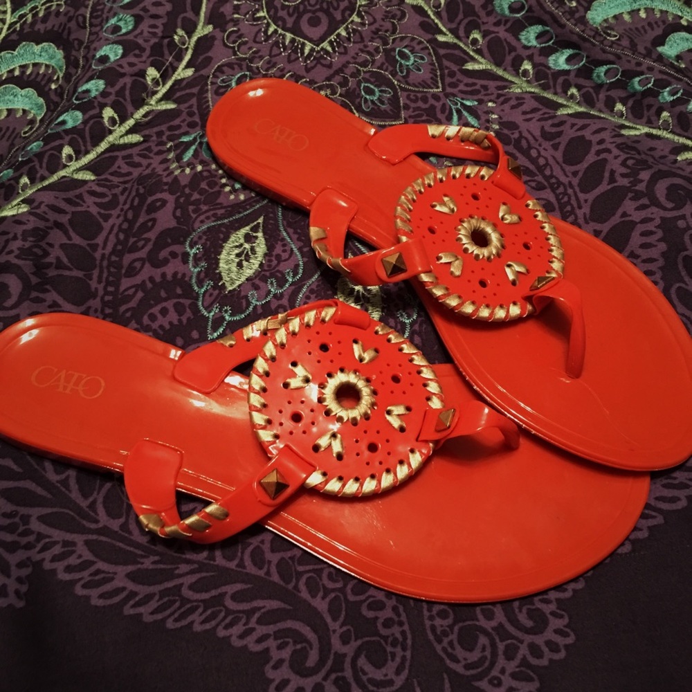 Brand New Orange Sandals☀️