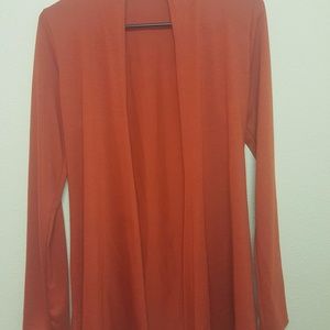 41HAWTHORN CARDIGAN OPEN FRONT SIZE M BURNT ORANGE
