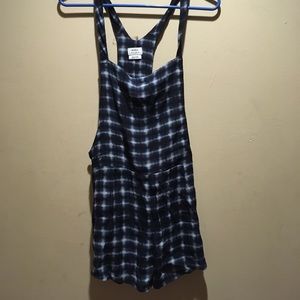 RVCA small plaid overalls