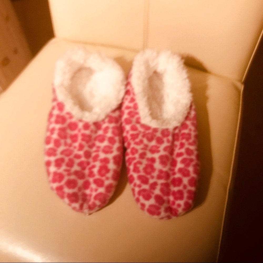 PINK LEOPARD SLIPPERS