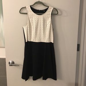 Ella Moss Laser-Cut Leather Dress