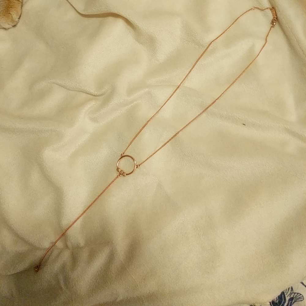 📿18 inch long rose gold necklace NWOT NEVER WORN