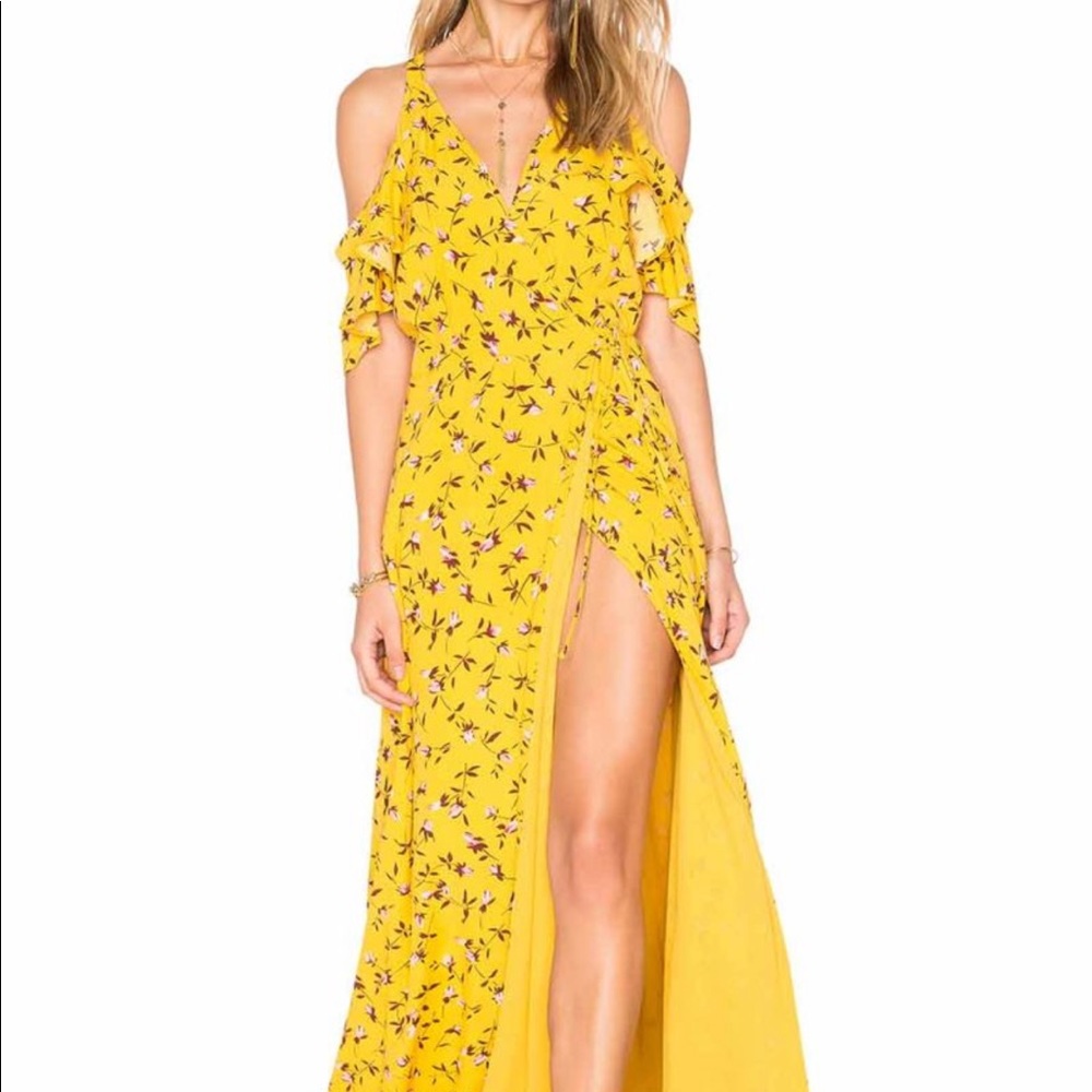 Privacy Pleas floral maxi