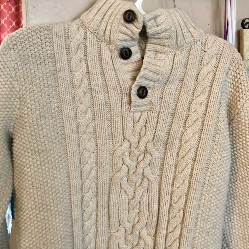 Cable knit sweater