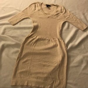 Cream sweater dress - Mango
