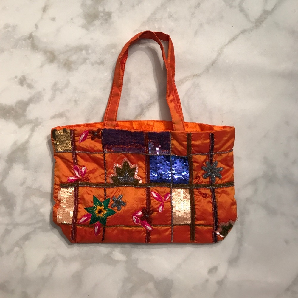 Orange Indian bag