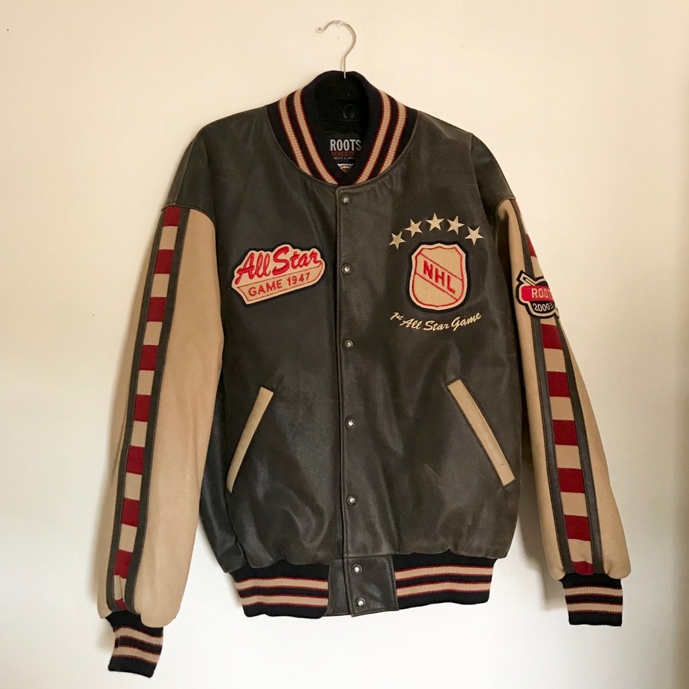 RARE ROOTS LEATHER NHL ALLSTAR GAME BOMBER