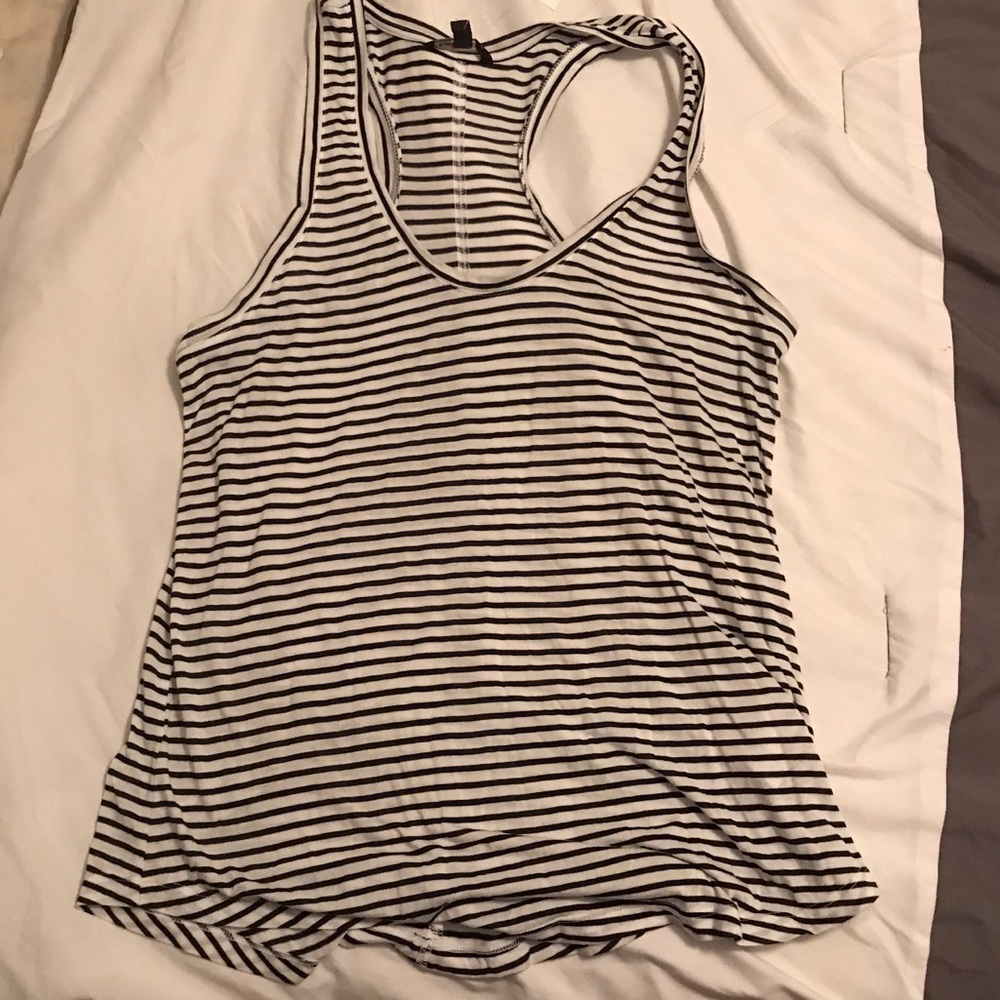 Banana Republic Large Racerback Striped T BNWT