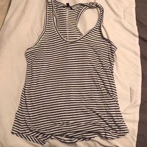 Banana Republic Large Racerback Striped T BNWT