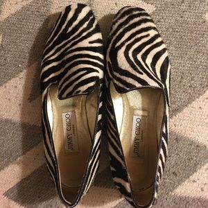 NWOT Jimmy Choo Zebra (Horse Hair) Loafer