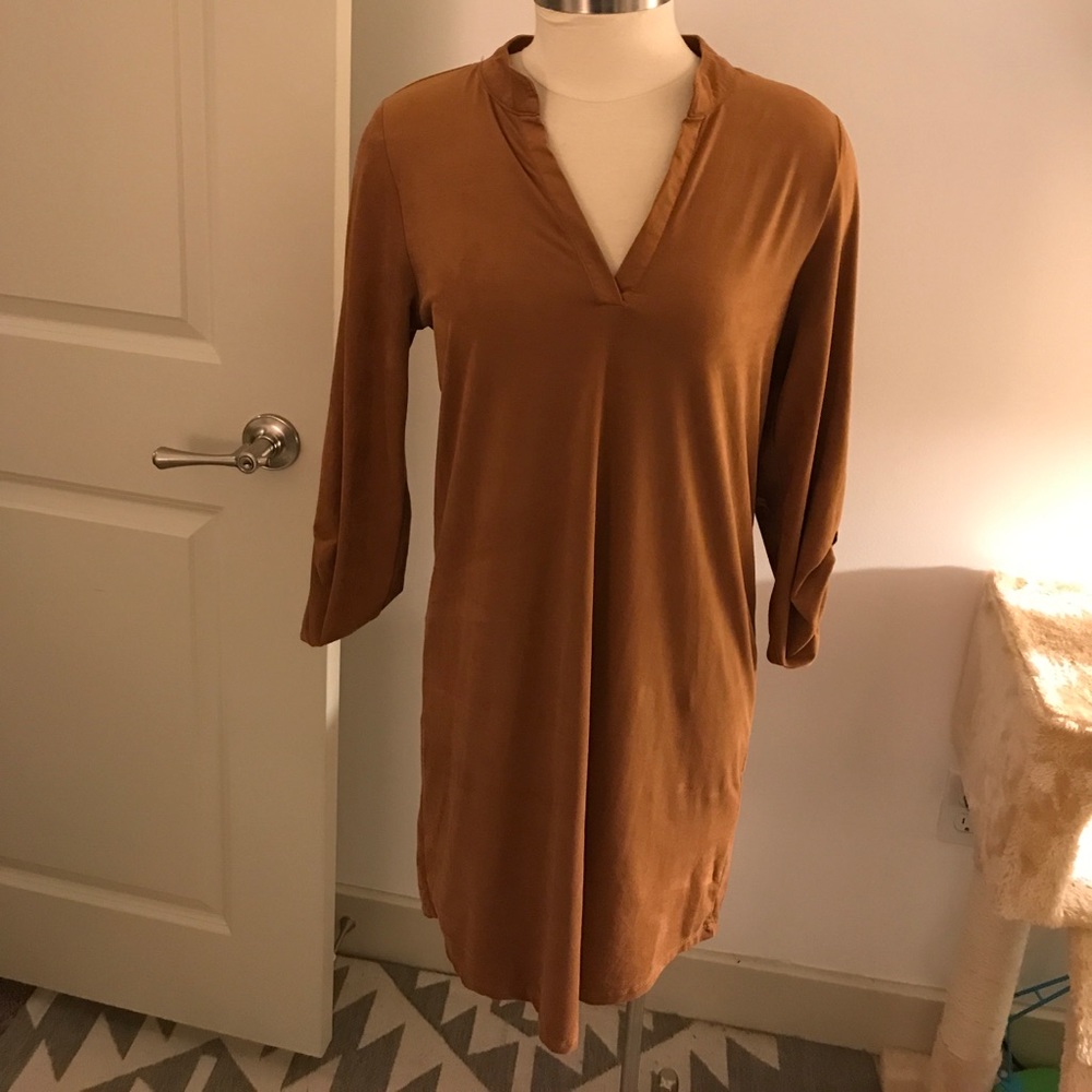 EUC Tan Suede Dress