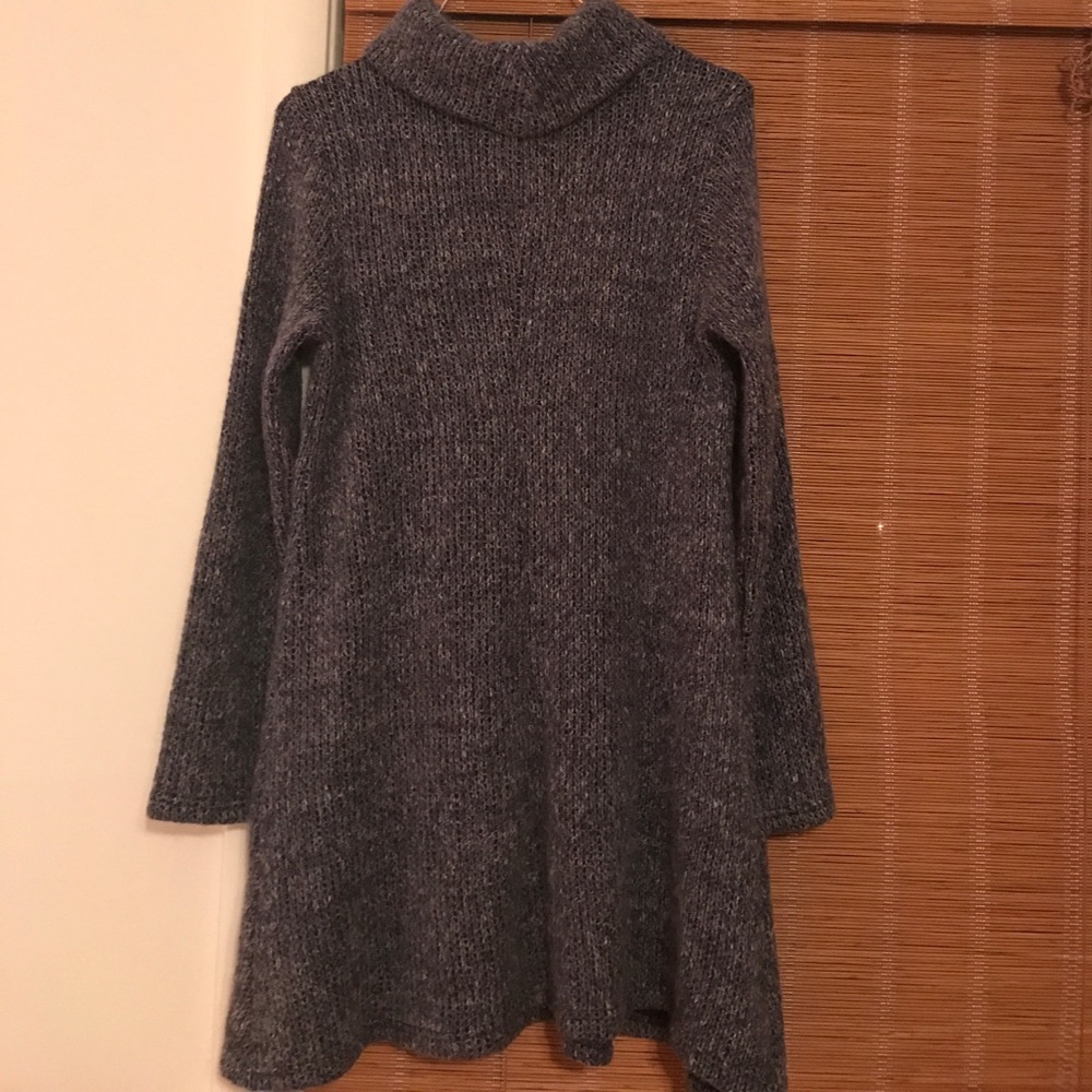 High neck sweater dress